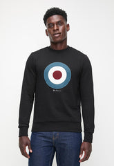 Ben Sherman Target Crew Sweater In Black
