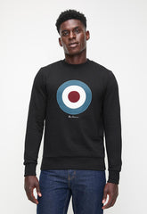 Ben Sherman Target Crew Sweater In Black