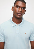 Polo Mens Essential Pique Golfer In Light Blue