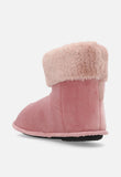 Hush Puppies Ladies Casa Slipper Boot In Pink
