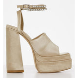 Sissy Boy Womens Platform Heel In Champagne