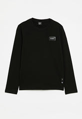 Soviet Boys Kobi Long Sleeves Crew Neck T-Shirts In Black