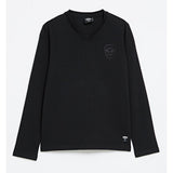 Soviet Boys Talon Long Sleeves V-Neck T-Shirt In Black