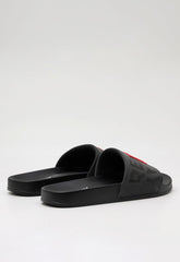 Replay Mens Up Label Slides In Black & Red
