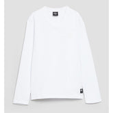 Soviet Boys Talon Long Sleeves V-Neck T-Shirt In White
