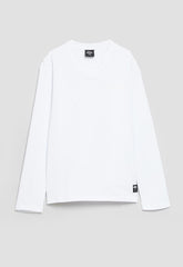 Soviet Boys Talon Long Sleeves V-Neck T-Shirt In White