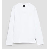 Soviet Boys Talon Long Sleeves V-Neck T-Shirt In White