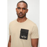 Soviet Mens Hypnotic Fashion T-Shirt In Safari