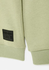 Soviet Zander Boys Crew Neck Sweat Top Light Sage