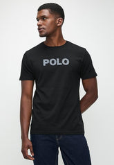 Polo HD Logo Printed T-Shirts For Men In Black