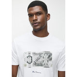 Ben Sherman Pound Sterling Mens T-Shirt In White