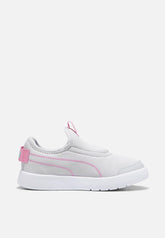 Puma Kids Courtflex V3 Slip On Ps In Light Grey