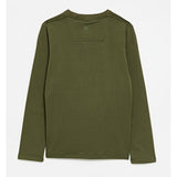 Soviet Boys Kobi Long Sleeves Crew Neck T-Shirts In Olive