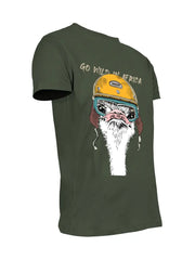Sniper Ostrich T-Shirts For Men In Olive