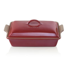 Le Creuset Heritage 33Cm/3.8L Rect Dish W/Lid -Ista 3A Cerise