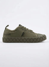 Palladium Boys Ace Lo Supply Shoes In Olive