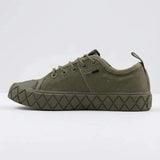 Palladium Boys Ace Lo Supply Shoes In Olive
