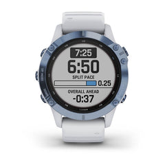 Garmin Fenix 6 Pro Solar Mineral Blue White Straps