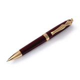 Carrol Boyes Ballpoint Pen Woman In Gold/Burgandy