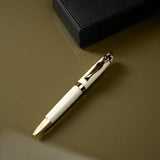 Carrol Boyes Ballpoint Pen Woman In Gold/Cream