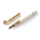 Carrol Boyes Fountain Pen Woman In Gold/Cream