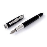 Carrol Boyes Fountain Pen Woman In Silver/Black