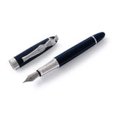 Carrol Boyes Fountain Pen Woman In Silver/Navy