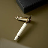 Carrol Boyes Rollerball Pen Woman In Gold/Cream