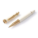 Carrol Boyes Rollerball Pen Woman In Gold/Cream