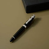 Carrol Boyes Rollerball Pen Woman In Silver/Black
