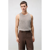 Antioch Mens Knitwear Tank Top In Natural