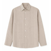 Antioch Mens Long Sleeve Stripe Shirt In Mink