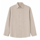 Antioch Mens Long Sleeve Stripe Shirt In Mink