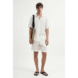 Antioch Mens Short Sleeve Shirt In Ecru