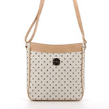 Pierre Cardin Karina Crossbody Bag In Beige & White