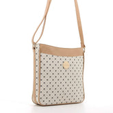 Pierre Cardin Karina Crossbody Bag In Beige & White