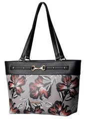 Pierre Cardin Kelly Floral Tote Nag In Grey