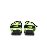Puma Boys Corny Soft 2.0 Inf Sandals In Black & Lime