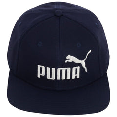 Puma Mens Navy Ess No.1 Logo Flat Brim Cap