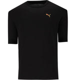 Puma Mens Graphic Back Short Sleeves T-Shirt In Black