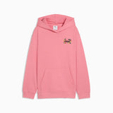 Puma Girls Relaxed Graphic Hoodie In Pink
