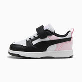 Puma Kids Rebound V6 Lo Ac+ Inf Shoes In Black Multi