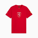 Puma Men Ferrari Tonal Shield Tee Red