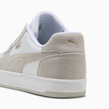 Puma Adults White-Cool Light Grey-Gold Caven 2.0 Mono Sneakers