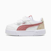 Puma Girls Carina Mia Winter Safariv Infants Sneakers In White/Dusky Rosewood