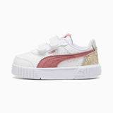 Puma Girls Carina Mia Winter Safariv Infants Sneakers In White/Dusky Rosewood
