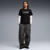 Puma Mens Essential Logo Lab Short Sleeves T-Shirt In Black