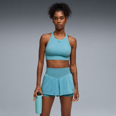 Puma Womens Shapeluxe High Neck Bra Sea Blue