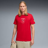 Puma Men Ferrari Tonal Shield Tee Red