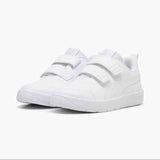 Puma Kids Courtflex V3 Shoes White and Silver